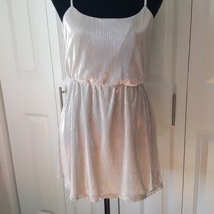 Forever 21 Silver Tank Top Woman's Size Large NWT